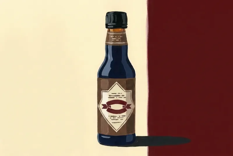 Painted illustration of a bottle of The Bitter Truth Aromatic Bitters