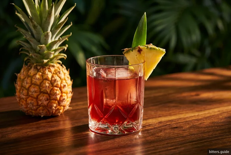 Jungle Bird — Cocktail al rum con Campari e ananas