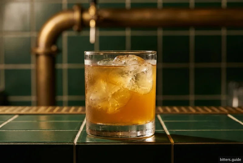 The Bitter End — Old Tom gin and pimento dram with ten dashes of lemon bitters