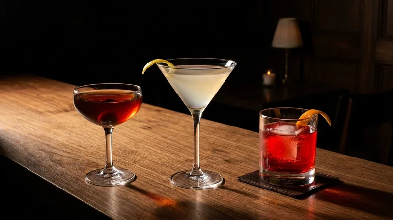 Classic International Standards cocktail collection featuring curated recipes