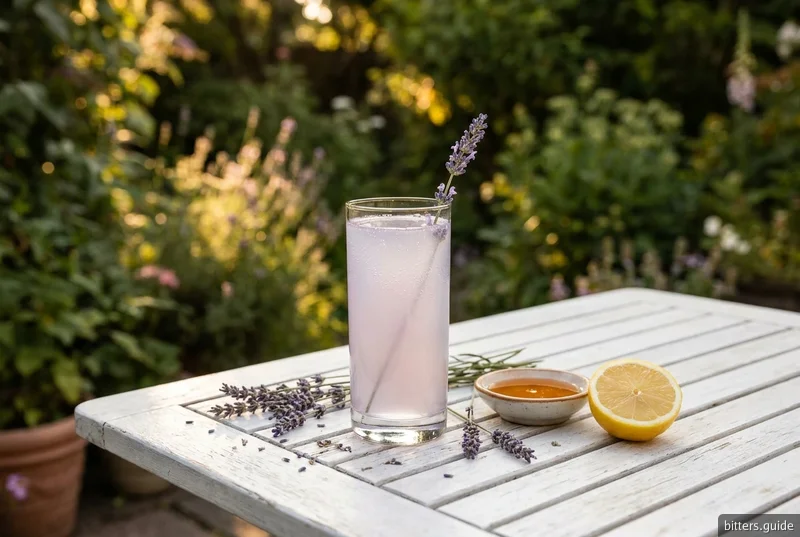 Lavender Lemonade — 无酒精薰衣草苦精，配柠檬与蜂蜜苏打