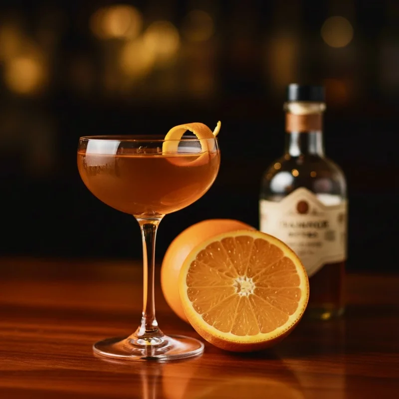 Low-ABV sherry cocktail with orange bitters
