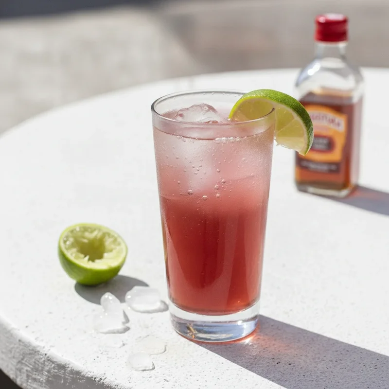 Angostura and Soda — Trinidad's house drink: a heavy dose of bitters lengthened with soda