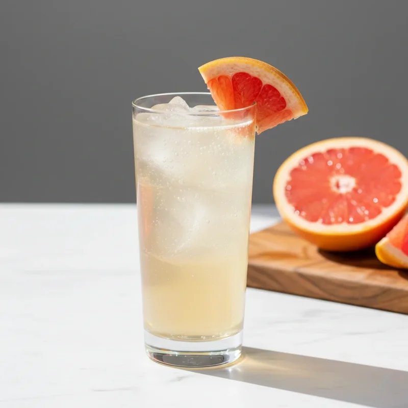 Non-alcoholic citrus bitters with tonic and grapefruit