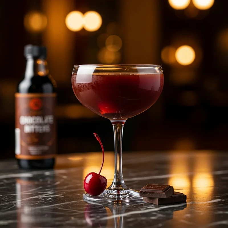 Manhattan with Fee Brothers Chocolate Bitters