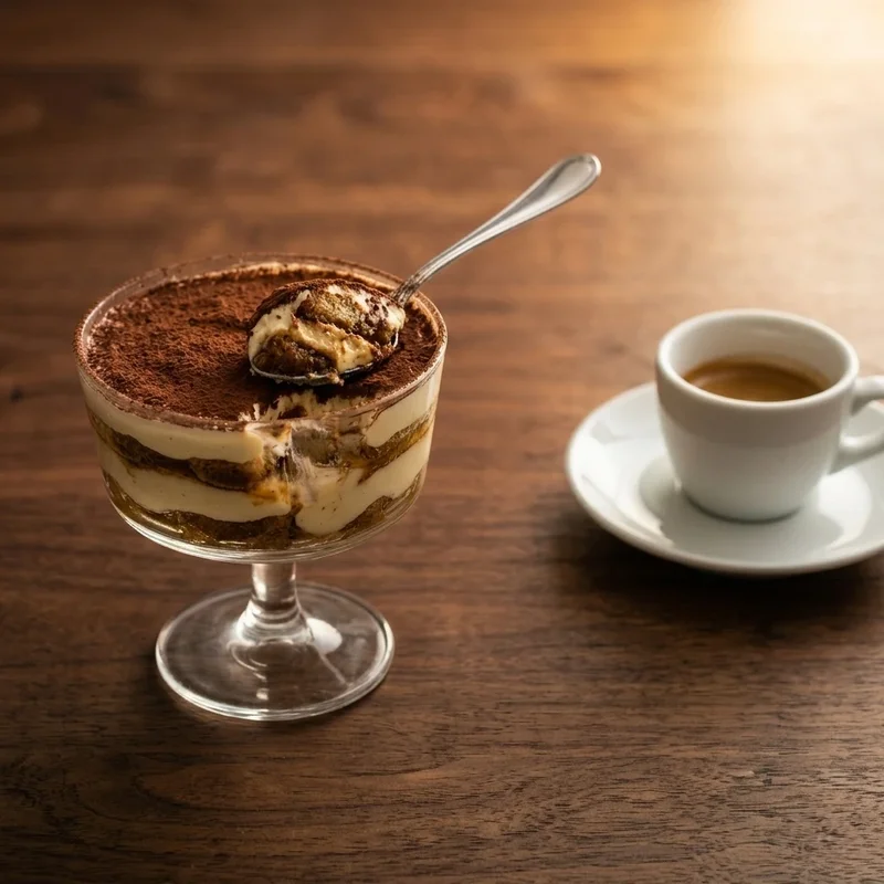 Classic Italian tiramisu with Fernet-Branca in the espresso soak — an amaro-forward twist on the Veneto original