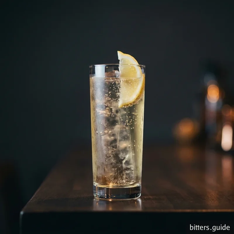 Ginger Highball — A crisp Japanese-style highball lifted with ginger bitters