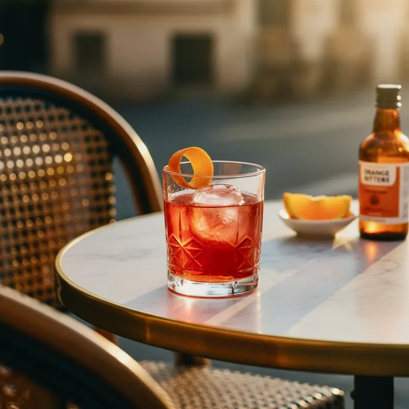 Italian aperitif cocktail with Campari
