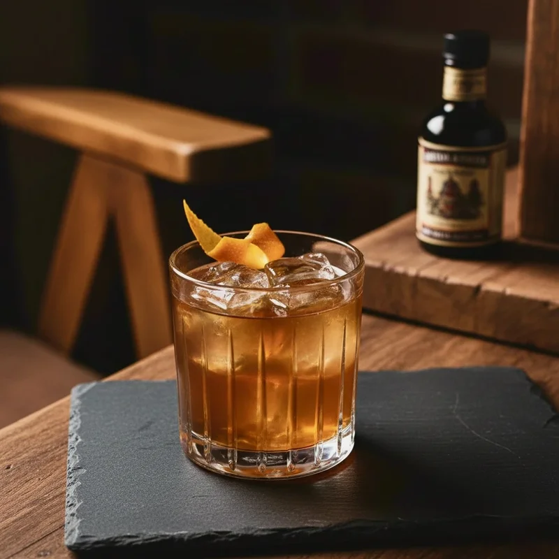 Mezcal and tequila old fashioned