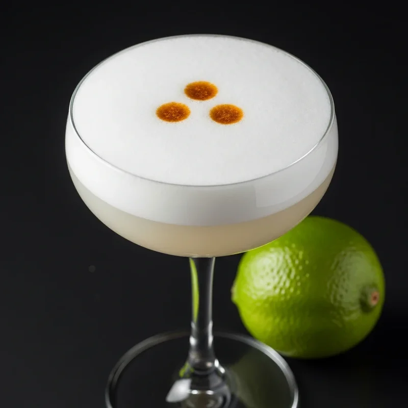 Peruvian/Chilean sour with pisco