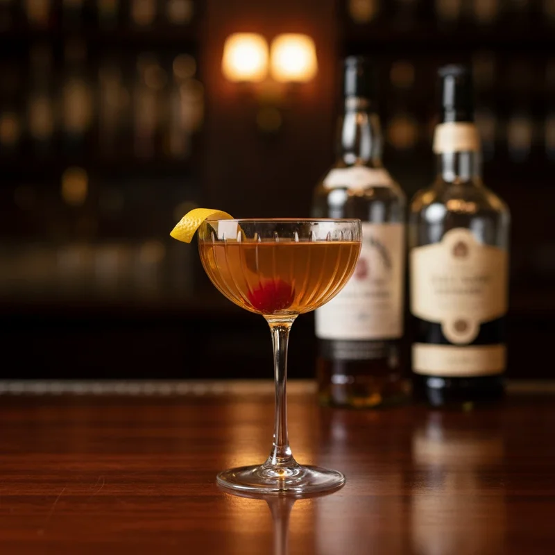 Scotch Manhattan with aromatic bitters