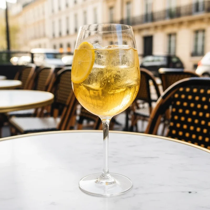 French gentian aperitif spritz