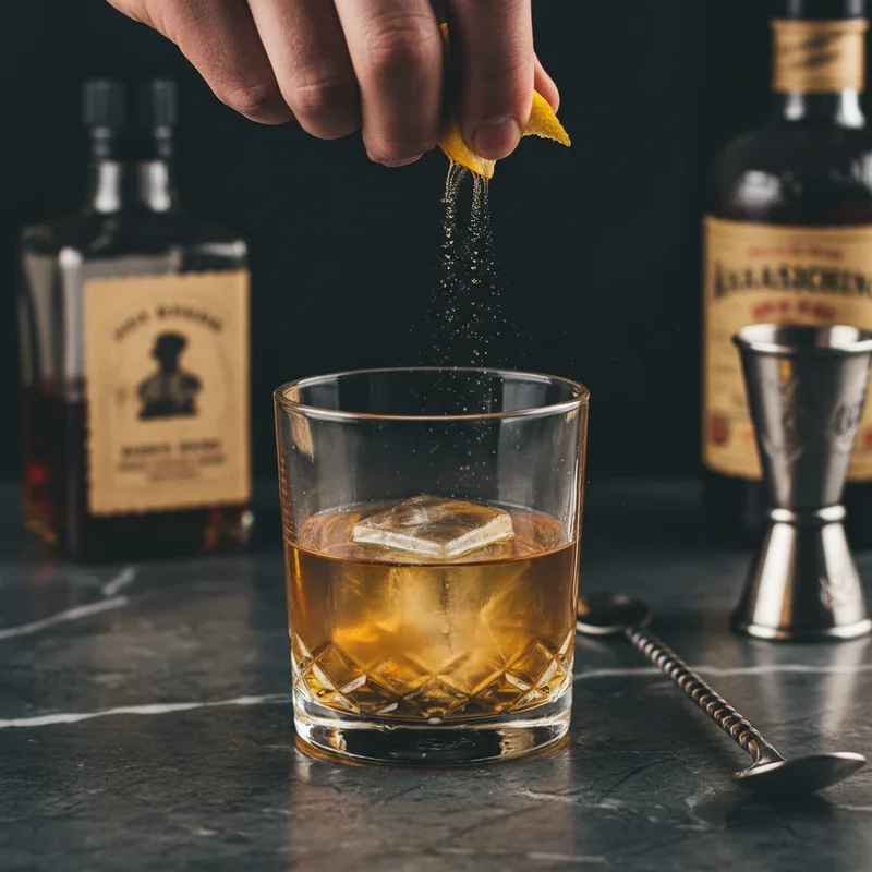 Jerry Thomas-era classic template: spirit with maraschino, absinthe, and bitters