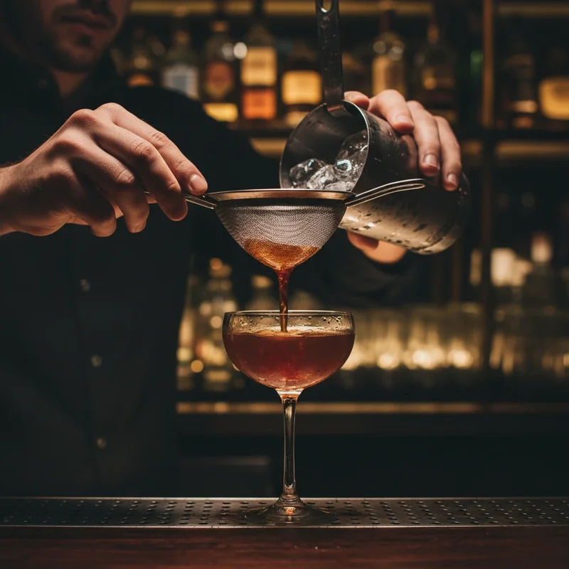 Rye whiskey cocktail with Fernet Branca as starring ingredient