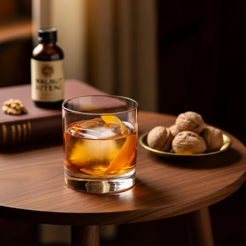 Old Fashioned with Fee Brothers Walnut Bitters