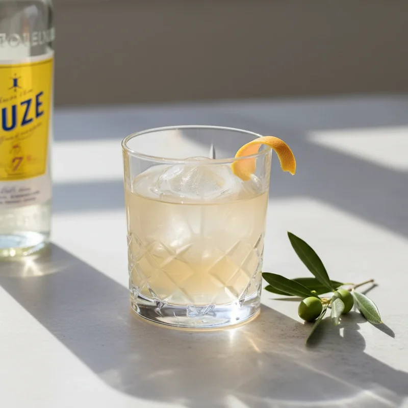 Modern Negroni variation with Suze and Lillet Blanc